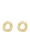 Breeze Earrings from Silver Gold Plated with Stones