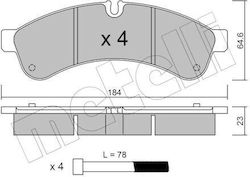 Τακάκια Φρένων Iveco Daily 06 Πίσω 3.0 Jtd 42555633 Τακάκια Φρένων Iveco Daily 06 Πίσω 3.0 Jtd 42555633
