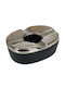 Windproof Ashtray Asr109 11x4,5cm Silver-Black Espiel Aluminium