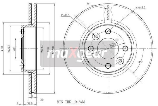 Renault Bremsscheibe Vorderseite Clio 05 Thalia Modus Micra 03