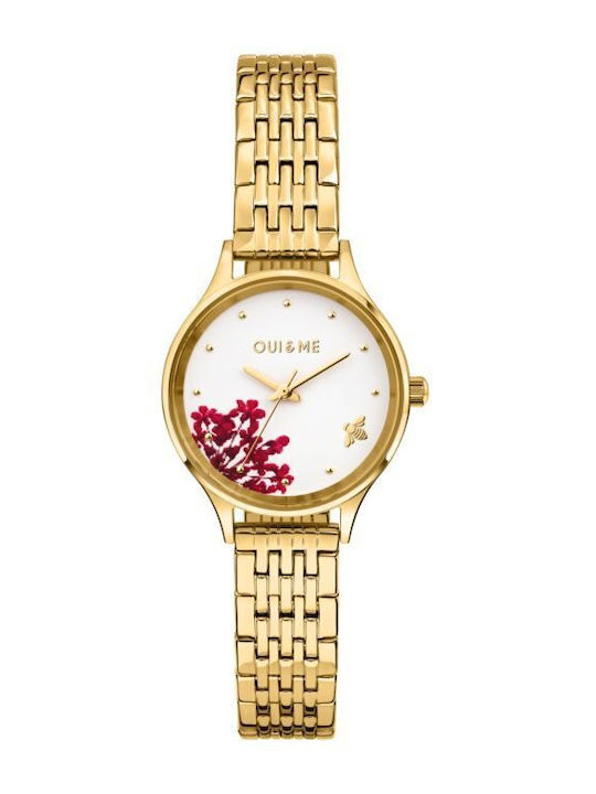 Oui & Me Women's Watch 28mm Battery with Gold Metal Bracelet