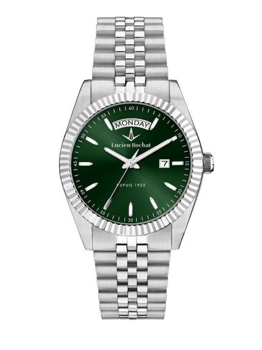 Lucien Rochat Womens Watch 39mm Battery With Silver Metal Bracelet
