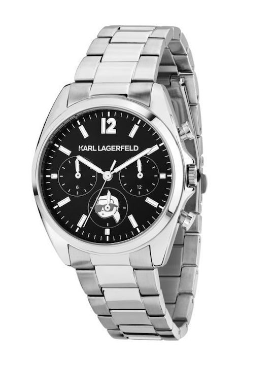 Karl Lagerfeld Women's Watch 38mm Battery with Silver Metal Bracelet