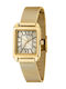 Women's Watch Battery with Gold Metal Bracelet