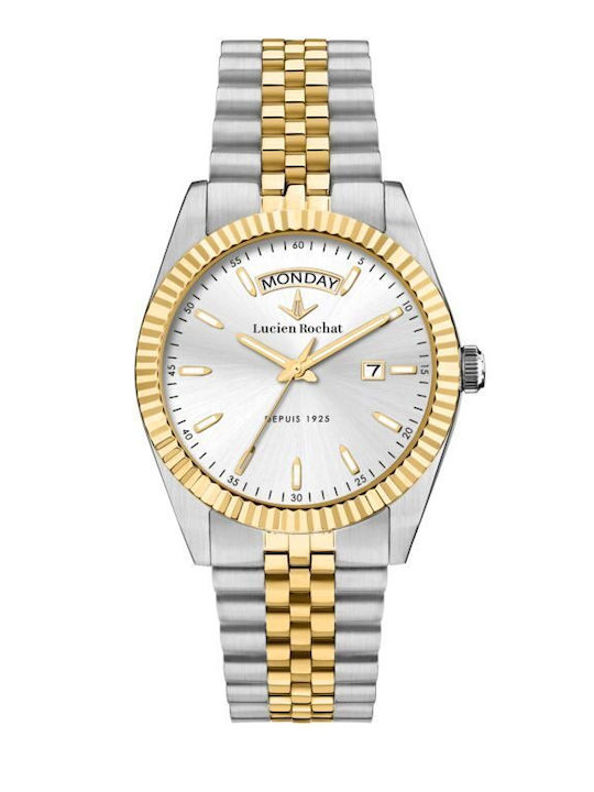 Lucien Rochat Womens Watch 39mm Battery With Silver Metal Bracelet