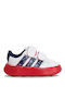 Grand Court Kids Sneakers with Hook & Loop Closure White