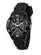 Chronostar Women's Watch 35mm Battery with Black Rubber Strap