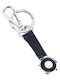 Maserati Keyrings Ss Leather Blue Enamel Blue