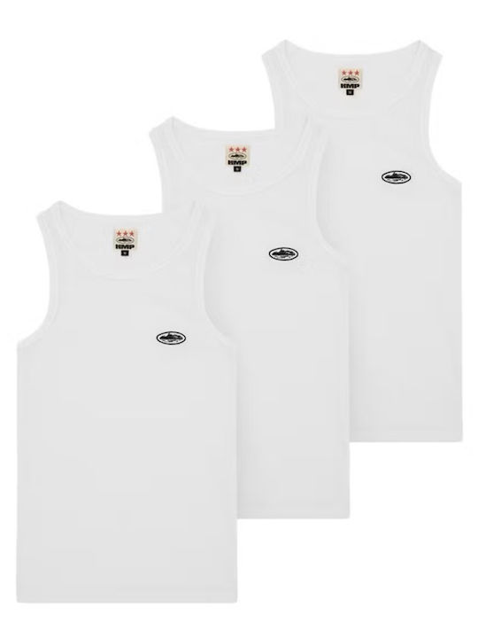 Corteiz Tank Top White 3 Pack