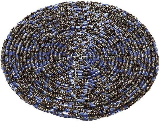 Espiel Espiel Glas-Untersetzer Blau 10x10cm 4 Stück