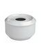 GTSA Windproof Porcelain White Cigarette Ashtray 10.5x6.5cm