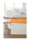 Living Home Single Bed Sheet With Rubber Hugger 100x200cm Pfirsich