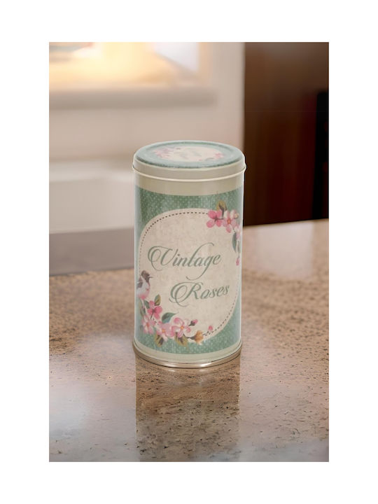 SteweHome General Use Vase with Lid Metallic White 1500ml