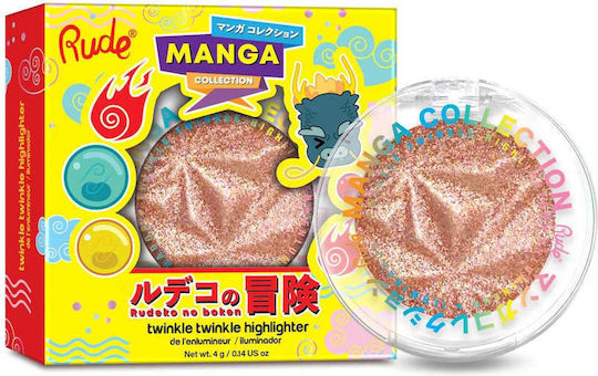 Twinkle Twinkle Manga Collection Highlighter Nuanță Rudeko's Dragon Rude Cosmetics 4 G