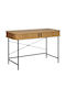 Wooden Console with Mirror Black L120xW48xH76cm