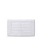 Down Town Home Cotton Bath Mat Frill Chloe 60-0310 White