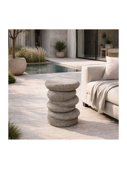 Balance Side Table Grey W34xL37xH49.5cm