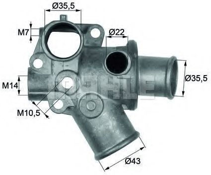 Termostat lichid de răcire Mahle Original Ti 114 80d