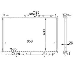 Hart Radiator de apă pentru Mitsubishi Carisma Hart Radiator de apă pentru Mitsubishi Carisma