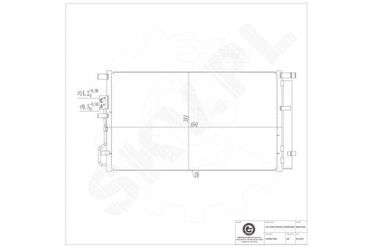 SKV Radiator de apă pentru Kia Sportage Hyundai Tucson