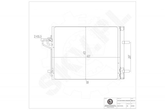 Air Conditioning Condenser Ford C-Max Ii Focus Iii Grand C-Max 8v6119710fa
