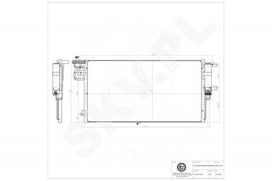 SKV Ψυγείο Air Condition Αυτοκινήτου για Ford C-Max / Focus / Grand C-Max / Kuga
