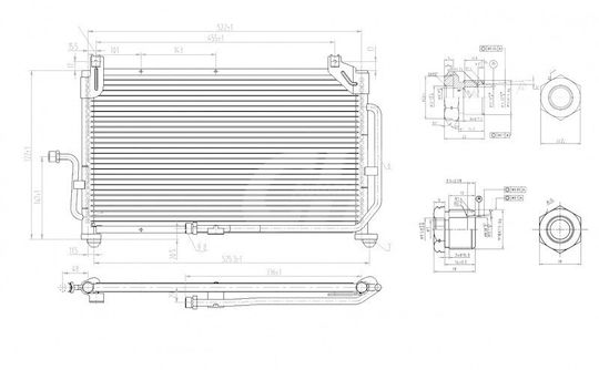 Hart Car Air Condition Radiator for Chevrolet Matiz Daewoo Matiz