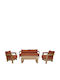 Garten- und Outdoor-Möbelsets Wohnbereich 4 Stück Terra mit Kissen