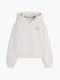 Kinder-Sweatshirt Strickjacke mit Kapuze Weiß