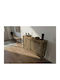SteweHome Radiator Cover Made of Brown Particleboard 120x20x80cm