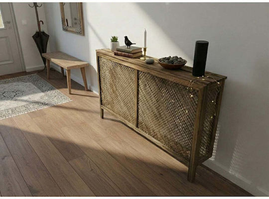SteweHome Κάλυμμα Καλοριφέρ από Μοριοσανίδα Καφέ 120x20x80εκ.