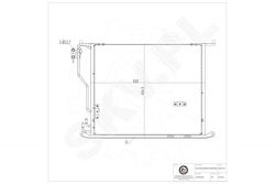SKV Car Water Radiator for Mercedes-Benz SL
