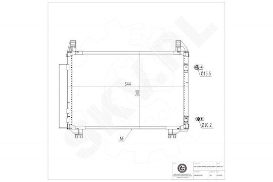SKV Car Water Radiator for Subaru Trezia