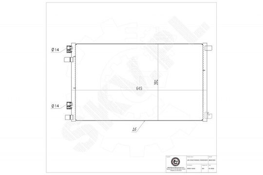 SKV Radiator de apă pentru Renault Grand Scenic / Scenic / Megane