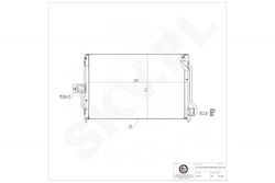 Кондензатор на климатик Opel Astra F 1618012 Кондензатор на климатик Opel Astra F 1618012