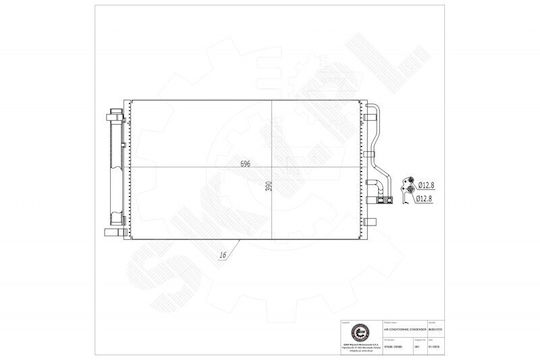 Radiator Climatizare Hyundai Ix35 Kia Sportage Iii 976062s500