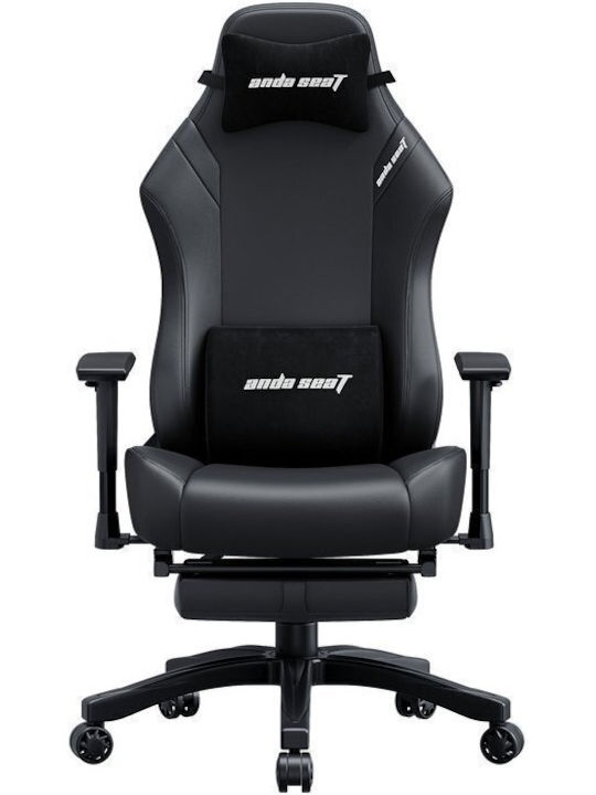 Anda Seat Luna Pro Gaming Chair in Artificial Leather with Adjustable Arms and Footstool Black