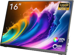 Minix Tragbarer Monitor 16" FHD 1920x1200 Silber