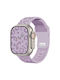 Wearable Strap Embossing Series Silicone Leopard Texture Violet Apple Watch 38 40 41 42mm Series 10 11