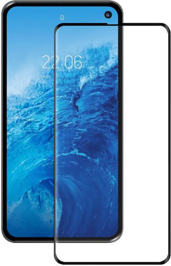 Tempered Glass Full Glue 5D Mobile Screen Protector Compatible with Samsung Galaxy S10 Lite Black