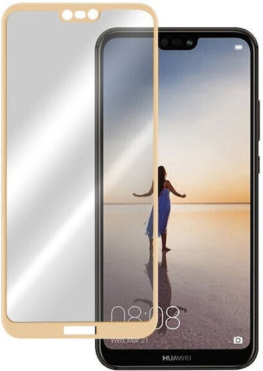 Τζαμάκι Προστασίας Tempered Glass Full Cover 5d P20 Lite Χρυσό