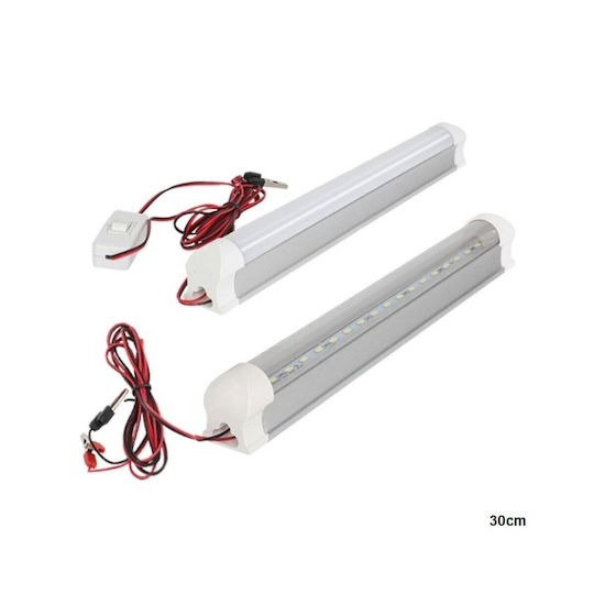 LED Unterbauleuchte T8 12V mit Schalter On Off 9W Kühles Weiß 30cm 1 Stück Oem