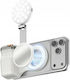 4smarts Suport Magnetic pentru Smartphone Grip Fotografic Lumină de Umplere Control Wireless Alb 541802