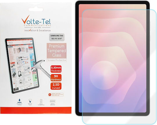 Volte-tel Tempered Glass Samsung Tab S11 Fe 10.9in 9h 0.30mm 2.5d Full Glue Volte-tel