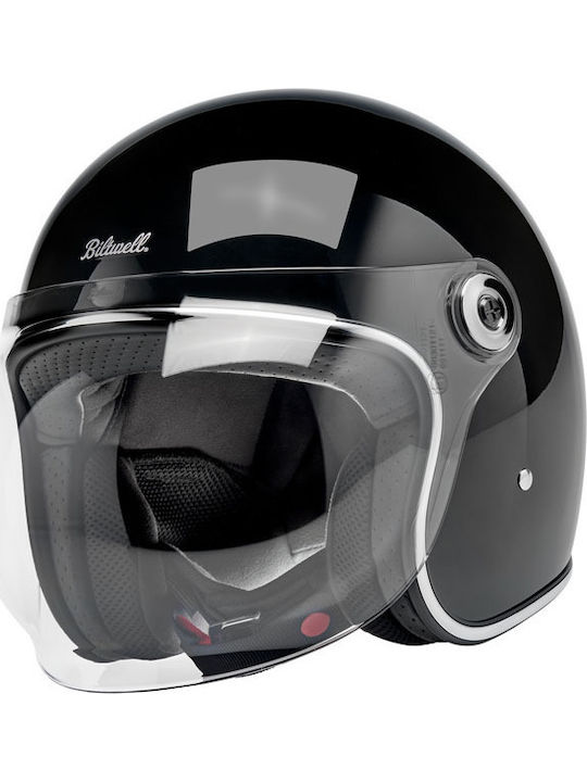 Biltwell Tahoe Gloss Black Κράνος Μηχανής Jet D...
