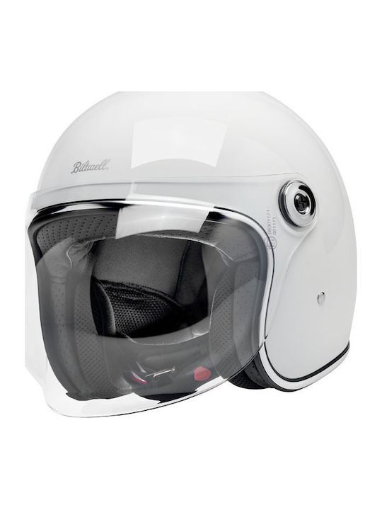 Biltwell Tahoe Gloss White Κράνος Μηχανής Jet E...