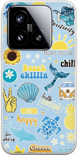 Husă Beach Chillin Xiaomi 15 5g Flexible TPU Silicon Transparentă