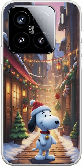 Xmas Cartoons Snoopy Xiaomi 15 5g Flexible Tpu Durchsichtige Silikon Handyhülle