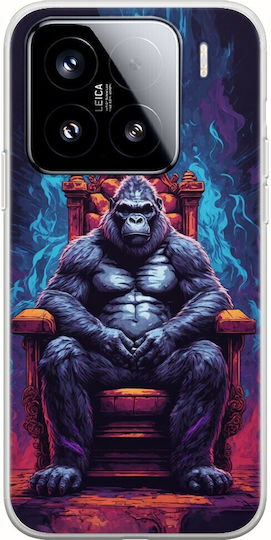 Handyhülle Wild Animals Gorilla Xiaomi 15 5g Flexible Tpu Transparente Silikon