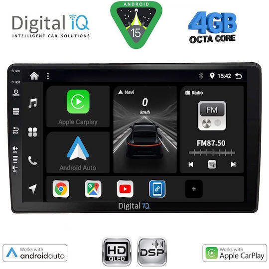 Digital IQ Ηχοσύστημα Αυτοκινήτου για Audi A4 2008-2015 (Bluetooth/USB/AUX/WiFi/GPS/Apple-Carplay/Android-Auto) με Οθόνη Αφής 10"
